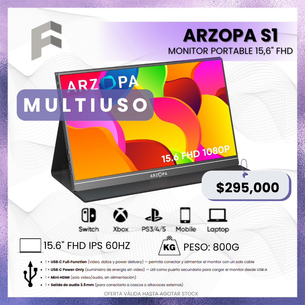 Monitor Portable ARZOPA S1 15.6"